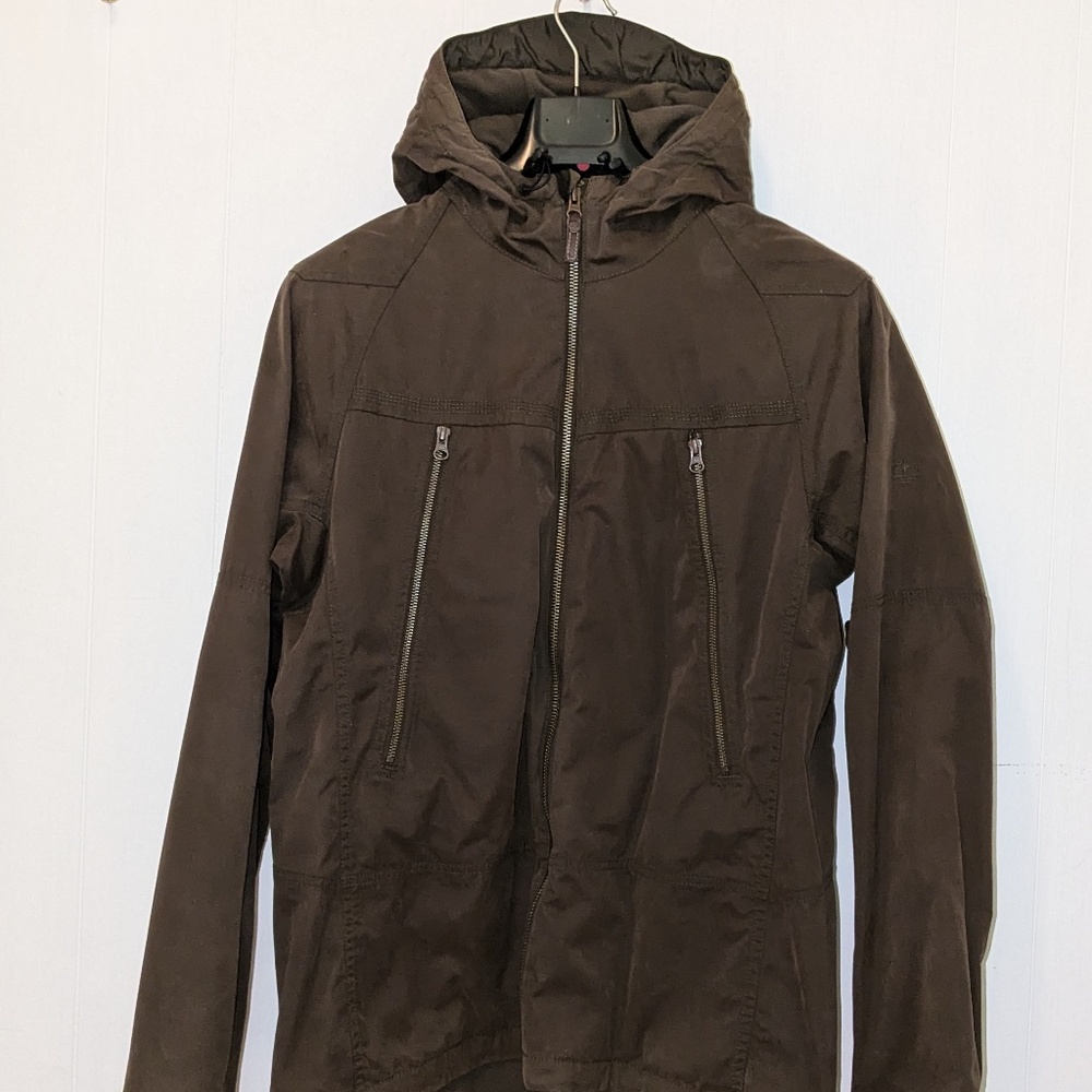 Timberland Suede like lined hooded jacket NWOT